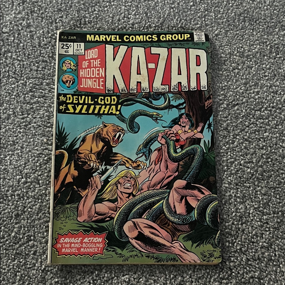 Marvel Comics Group KA-ZAR Comic - Red, Green, Yellow